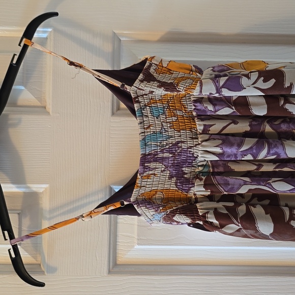 Floral Maxi Dress in Purple and Yellow - Picture 10 of 16